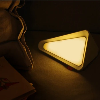 Gravity Sensor Flip Lampa Kreativní Triple-do Kouta Stolní Lampy USB Nabíjecí Noční Světlo Ložnice Noční Světlo,Teplé Světlo