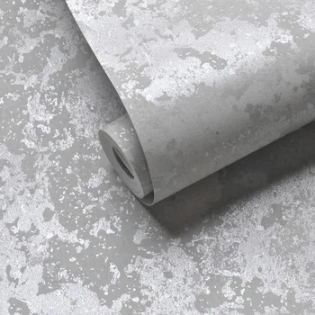 Grey Silver Texturou Tapety, Domácí Výzdoba Moderní Obývací Pokoj, Kancelář, Pozadí, Cihla Kámen, Beton Průmyslové Wall Paper Roll