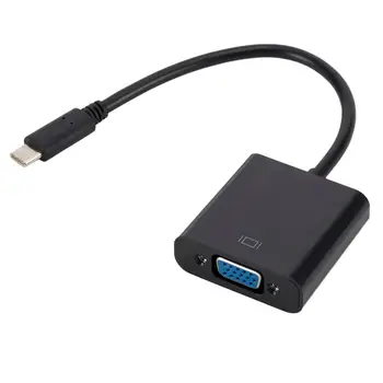 Grwibeou Typu C na VGA Samice Adaptér Kabel USBC USB3.1 na VGA Adaptér pro Macbook 12 palcový Chromebook Pixel Lumia 950XL Hot Prodej