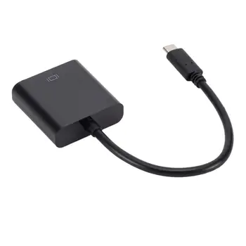 Grwibeou Typu C na VGA Samice Adaptér Kabel USBC USB3.1 na VGA Adaptér pro Macbook 12 palcový Chromebook Pixel Lumia 950XL Hot Prodej