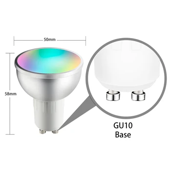 GU10 Smart Wi-fi Světlo Stmívatelné Funkce Časovače RGB+CW Lehkou Práci s Alexa Google Domov Magie Žárovka Dálkového Ovládání Hlasem