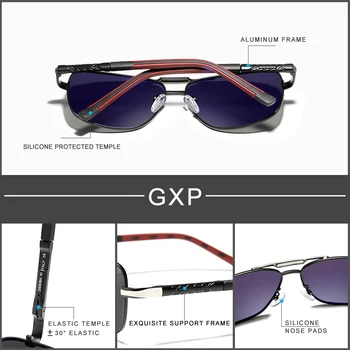 GXP Značky Pilot Styl Hliníkový Rám sluneční Brýle HD Polarizační UV400 Čočky Mirror Mužské Sluneční Brýle Ženy Muži Oculos De Sol