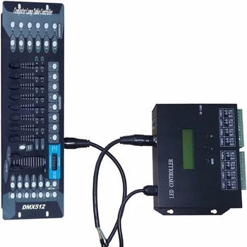 H803SA Programovatelné Led Pixel Controller PC Software 8192 Pixelů Práce S DMX ovladačem 8port Stand-Alone SD Karta Správce