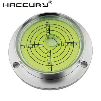 HACCURY Disc level Měřicí Přístroj Univerzální vodováha Vysoká přesnost horizontální bublina Zelená Bílá Barva Velikost 90*71*20