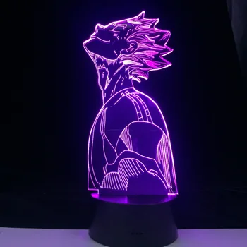Haikyuu Bokuto 3D Led Anime Iluze Lampička Barvy Měnící Stolní Lampa Pro Domácí Dekor 11.11 Dovolenou Festival Jednat