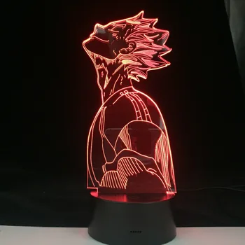 Haikyuu Bokuto 3D Led Anime Iluze Lampička Barvy Měnící Stolní Lampa Pro Domácí Dekor 11.11 Dovolenou Festival Jednat