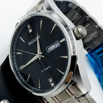 HAIQIN Pánské Mechanické hodinky pro muže hodinky pánské Top Značky Luxusní Automatické Hodinky Muži vodotěsné hodiny Reloj Hombre 2019
