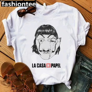 Harajuku Camisetas De La Casa De Papel para mujer, camisetas De Hip Hop, camiseta De La Casa De Papel, camisetas para mujer