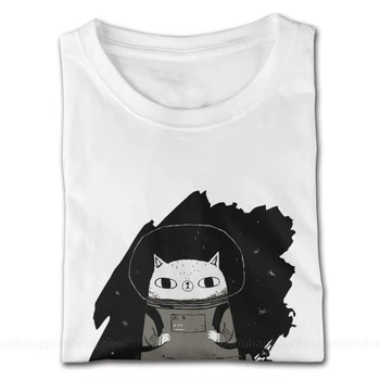 Harajuku Space Cats T Shirt pro Muže, Krátký Rukáv 5XL Bílá O Krku Trička