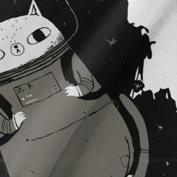 Harajuku Space Cats T Shirt pro Muže, Krátký Rukáv 5XL Bílá O Krku Trička