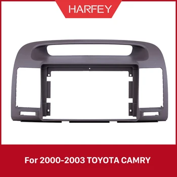 Harfey V Dash 9 palcový Auto Rádio Fascie Panel Trim Bezel kit Kryt Střihu Pro 2000-2003 TOYOTA CAMRY OEM Styl