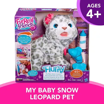 Hasbro FurReal Flurry, Moje Dítě Snow Leopard Interaktivní Plyšové Děti, Hračky
