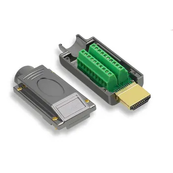 HDMI-Svařování volný Konektor HDMI 2.0 Konektor Samec DIY HD Linky Adaptéry, Podpora 4K, 2K, 3D HDMI 2.0 / 1.4 / 1.3