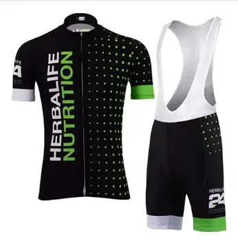 Herbalife Týmu Pro Cycling Jersey pro Muže Prodyšný Gel Pad Top Herbalife Krátký Rukáv Cyklistické Oblečení Cyklistické Oblečení