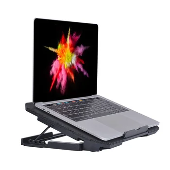 Herní Notebook Chladič Nastavitelná Rychlost 2 USB Porty a 2 Ventilátoru Chlazení Notebooku, Chladící Podložka pod Notebook, Stojan pro 12-17 palců