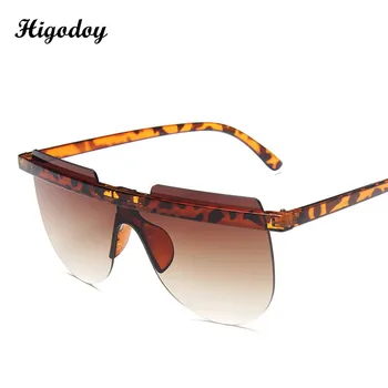 Higodoy Vintage Oversize sluneční Brýle, Ženy Značky Designer Vrtaných Ženské Plastové Odstíny Gradient Luxusní Sluneční Brýle pro Muže, UV400