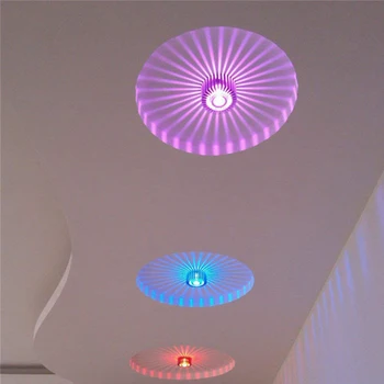 Hliníkové Stropní Světlo Barevné Povrchová Montáž Lamp Dálkové Ovládání RGB Smart LED 3W Stmívatelné Světlo Pro Obývací Pokoj Koridorů