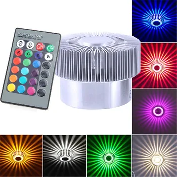 Hliníkové Stropní Světlo Barevné Povrchová Montáž Lamp Dálkové Ovládání RGB Smart LED 3W Stmívatelné Světlo Pro Obývací Pokoj Koridorů