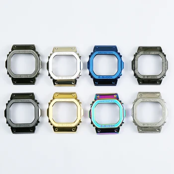 Hodinky z nerezové oceli hodinky kapela příslušenství pro Casio G-SHOCK DW5600 DW5610 GW5000 GW5600 sportovní nerezové oceli, pevný popruh,