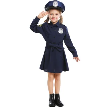 Holky důstojník Policie cosplay kostým halloween pro dívky Karneval Maškarní Krásné Policejní Uniformu Holky Slim Policie Sukně