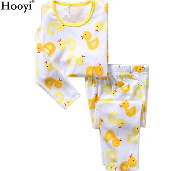 Hooyi Kachna Chlapci Pyžama Obleky, Bavlna Děti Pyžama Boy T-Košile + Kalhoty Sady Děti, noční Košile pyžama Dětské Pyžamo PYŽAMO