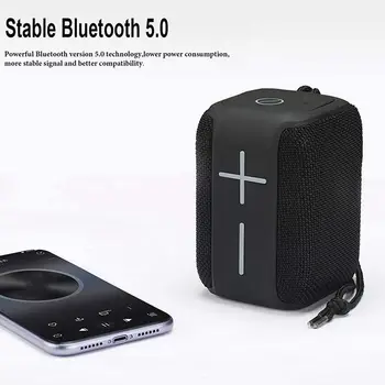 HOPESTAR Bluetooth Reproduktor Přenosný s TWS 5.0 Stereo Vodotěsný Bezdrátový Reproduktor pro Sprchový kout Pool Party Cestování