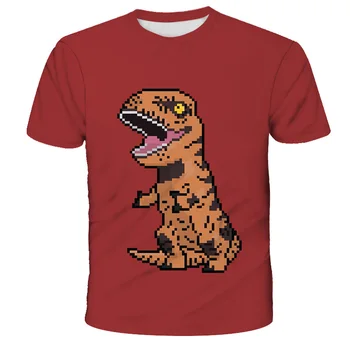 Hot Jurský Park T Shirt kids 3D Tištěné T-shirt Ležérní Vtipné Topy Jurassic World Tees Děti, Chlapec, Dívka Cool anime t-shirt