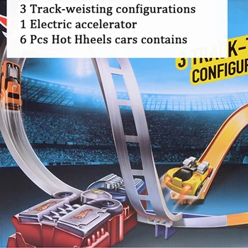 Hot Wheels Elektrické Kolo závodní dráze Plastové Kovové Miniatury Auto Železniční brinquedo Educativo Hotwheels Hraček Pro Děti X2586