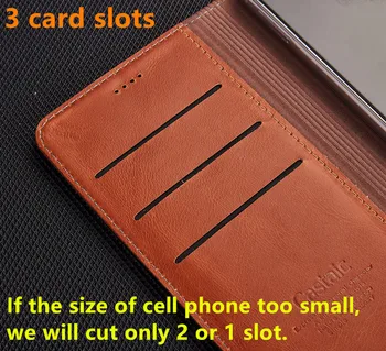 Hovězí Kůže Peněženka Držitele Karty Book Pouzdro Pro Xiaomi Mi8 Lite/Xiaomi Mi8 SE/Xiaomi Mi8 Telefon Kryt Magnetické Pouzdro Funda