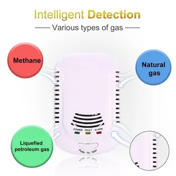 Hořlavých Plynů Detektor Alarm Senzor LPG Zemní Plyn Analyzer Úniku Určit, Tester Zvuk-světlo Alarm Zabezpečení Zabezpečovací Systém