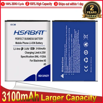 HSABAT 3100mAh Baterie pro Blackview A5 Mobilní Telefon Baterie Bateria Baterij
