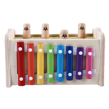 Hudební Nástroje, Hračky Dřevěný Rám Styl Xylofon Děti Děti Hudební Zábavné Hračky Baby Vzdělávací Dárky