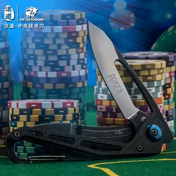 HX VENKU složené foldinghardness kapesní nůž pro EDC pomocí přenosné nést Přežití nástroj Poker nástroj nůž, venkovní nože