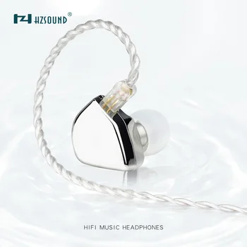 HZSOUND Srdce Zrcátko 10mm Uhlíkové Nanometrů Bránice pohonná Jednotka v-ear sluchátka Hifi Hudební sluchátka S 0.78 mm 2póly kabel