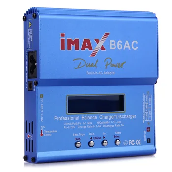 IMAX B6 AC B6AC 80W Lipo NiMH 3 S / 4S / 5S RC Baterie Rovnováhu Nabíječka + EU, USA, AU, UK Plug Napájecí Kabel