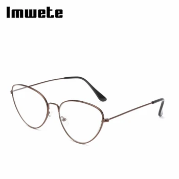Imwete kov kočičí oko plochá brýle ženy módní ultra brýle sexy dámy rámu proti modré světlo brýle
