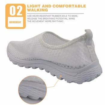 INSTANTARTS Holka Byty Boty Značky Design Hot Prodej Lebky Tisk Ženy Letní Tenisky Air Mesh Dámské Boty Zapators De Mujer