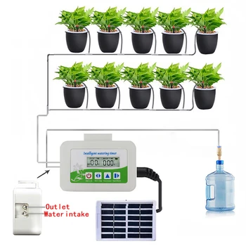 Inteligentní Zahrada Automatické Zavlažování Čerpadlo Regulátor Pokojové Rostliny Zavlažování Zařízení Vodní Čerpadlo Časovač Systém, Solární Energie