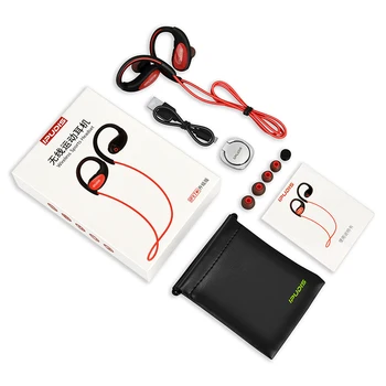 IPUDIS Sportovní Bezdrátová Sluchátka, Ušní Háček Bluetooth Sluchátka IPX7 Sweatproof Sluchátka s Mikrofonem