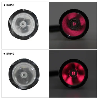 IR 850nm/940nm Taktická LED Svítilna Illuminator Lov Prasete Pochodeň Noční Vidění IR Vyplnit světlo lanterna puškohled Pro 18650
