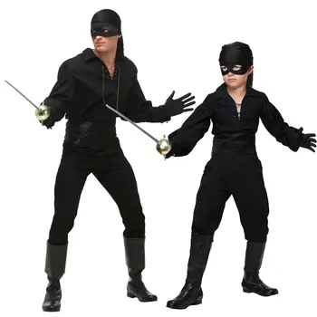 IREK Nové Party Halloween Kostýmy Chlapci, Děti, Grand Theft Auto Zorro, Robin Hood Západní Cosplay Kostým