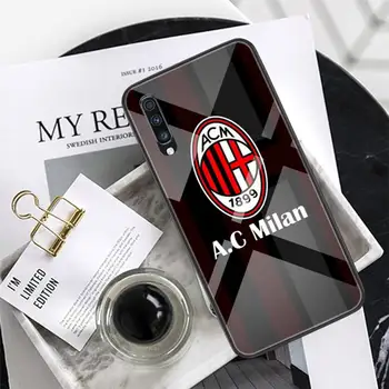 Italský tým AC Milán Telefon Pouzdro Tvrzené Sklo Pro XiaoMi 8SE 6 8lite MIX2S Note 3 Redmi Note 7 5 4 Redmi 6A 4X 5Plus