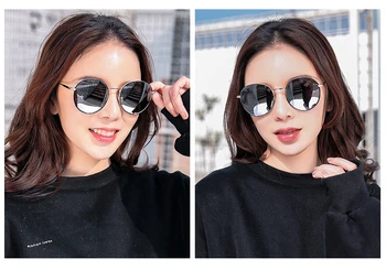 JackJad 2018 Nové Módní POLARIZOVANÉ Vintage Kulaté sluneční Brýle ve Stylu Ženy Street Snap Značky Design Sluneční Brýle Oculos De Sol 5501