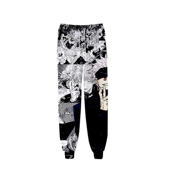 Japonské Anime jujutsu kaisen Kalhoty 3D Módní Jogger Pant Ženy Streetwear Kalhoty Dlouhé Harajuku Tepláky Pánské Kalhoty