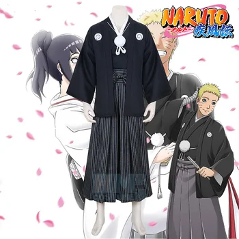 Japonské Kimono Anime Naruto Cosplay Kostýmy Hinata Anime Svatební Šaty Plné