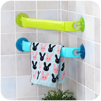 Japonský styl rotující silnou přísavku zatahovací věšák rohu koupelny věšák na ručníky věšák na ručníky