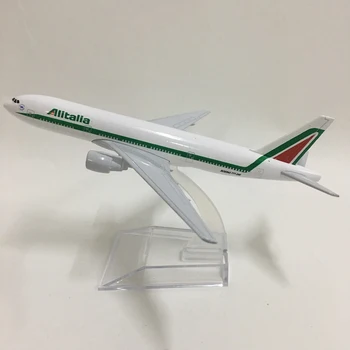 JASON TUTU 16cm Alitalia Boeing 777 Letadlo Model Letadla Modelu Letadla Model Letadla 1:400 Diecast Kovové hračky letadla