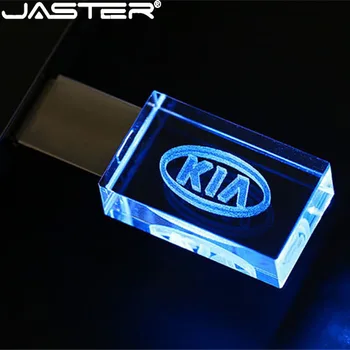 JASTER HORKÉ KIA crystal + kovový USB flash disk pendrive 4GB 8GB 16GB 32GB 64GB 128GB Externí Úložiště memory stick u disk