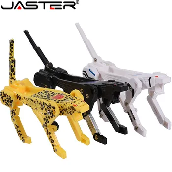 JASTER Hot prodej plastové hračky USB Flash Disk pen drive 64GB 32GB 16GB U disk pendrive 4GB 8GB memory stick Transformers robot Pes