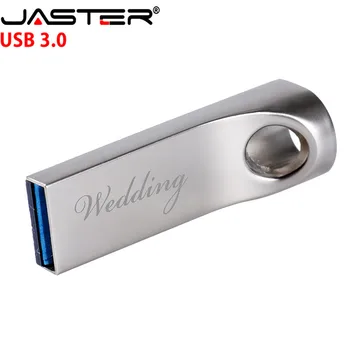 JASTER vlastní laserové logo Cool Vodotěsné Kovové USB 3.0 Memory Stick usb flash pen drive 128 GB 64 GB 16 GB 8 GB 32 GB 4 GB flash disk